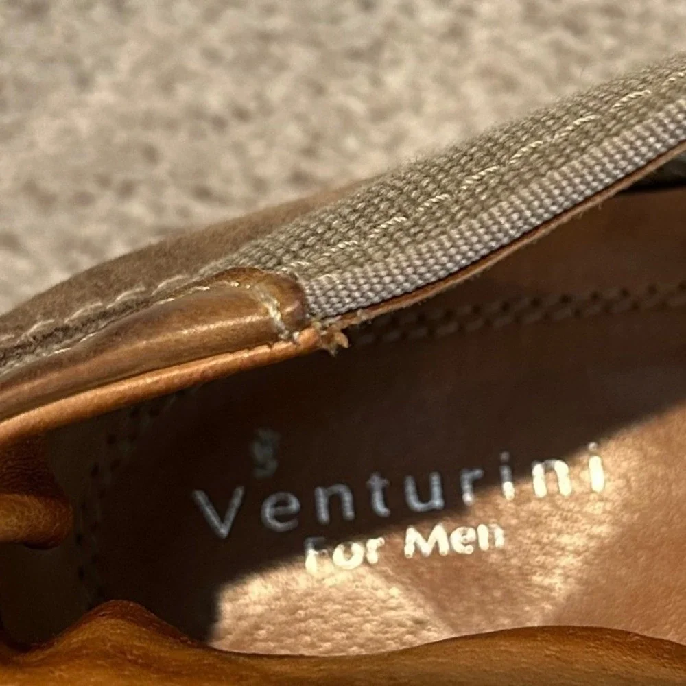 Venturini Mens Brown Suede Textile Chukka Boots TAN Mens Size 12‎ Shoes #2227